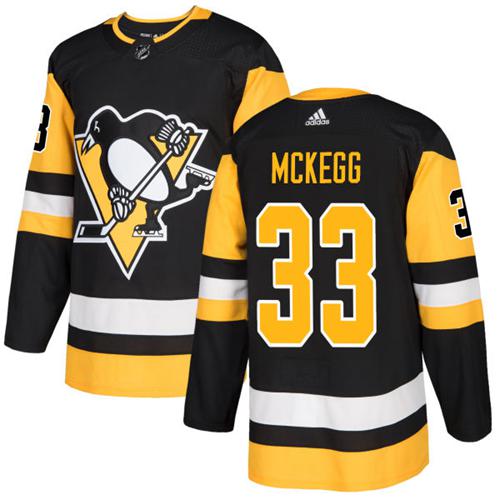 Adidas Men Pittsburgh Penguins #33 Greg McKegg Black Home Authentic Stitched NHL Jersey